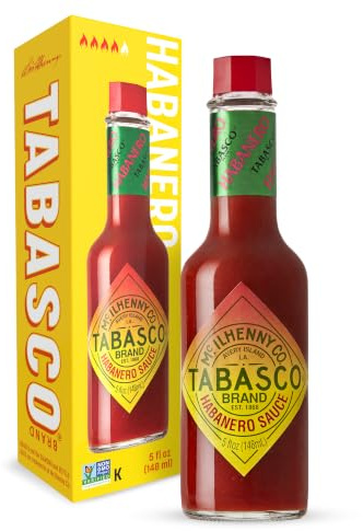 Tabasco - Salsa de chile habanero - 148ml/ 0,148 litro - Salsa de chile picante - Perfecta para dar un toque picante a cualquier comida - No contiene conservantes artificiales