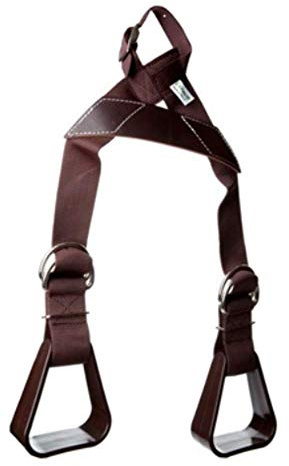 HILASON Western Kid Nylon Leather Buddy Slip-On Stirrups