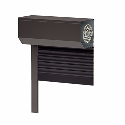 Vorbaurollladen SK45, dunkelbraun RAL8019, Aluminium BxH: 80x110 cm, Gurt - 39er Lamelle - Sondermaße möglich
