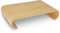 Navaris Soporte de Monitor de Madera de bambú para despacho - Elevador de Pantalla de Ordenador para Mesa - Organizador de sobremesa para Escritorio