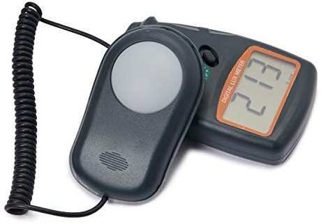 Beslands Digitale Luxmeter Lichtmessung Beleuchtungsmessgerät LX1010B 0-50000 Lux mit hoher Genauigkeit, schneller Reaktion und Daten halten