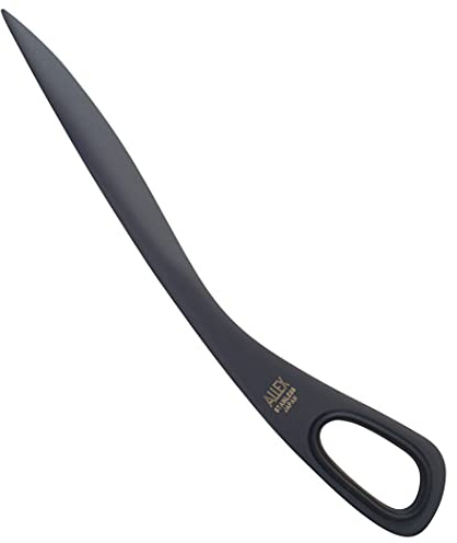 ALLEX Letter Opener Black 6.7 Sword Envelope Opener Knife, Razor Japanese Stainless Steel Blade (Non-Stick Fluorine Coating), Mail Opener Paper Knife Tool All Metal, Made in Japan