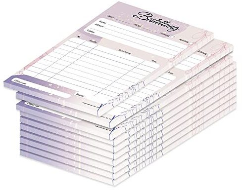 PRICARO Bestellannahmeblock Lila, A5, 10 Stück