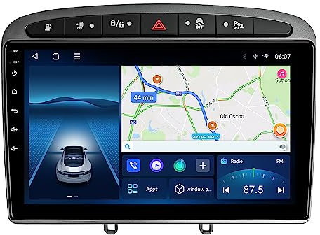 Touch Screen Android 12 Car GPS Navigation Player for Peugeot 308 2008-2013 Years Multimedia Video Radio Stereo Wireless Carplay(Q-450 4G+64G)