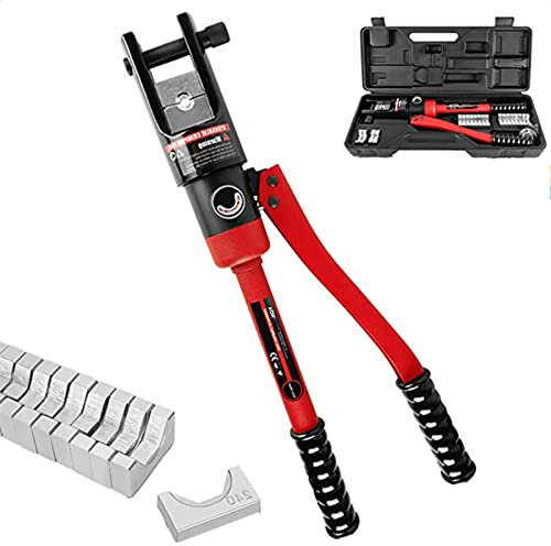 LTSRLL Crimpzange Hydraulische Presszange Quetschzange Crimpwerkzeug Press Klammern Für Kabel Kabelschuhe Rohrpresszange Kabelzangen Zum Schneiden,YQK-300