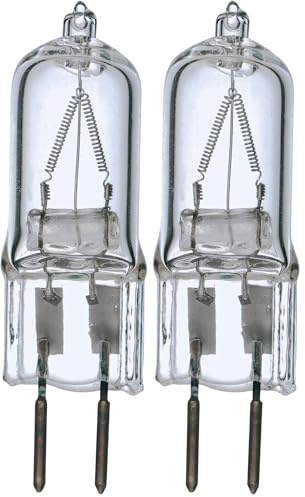 Satco S3427 1/Card 120V 50-Watt T4 GY6.35 Base Light Bulb, Clear (Pack of 2)