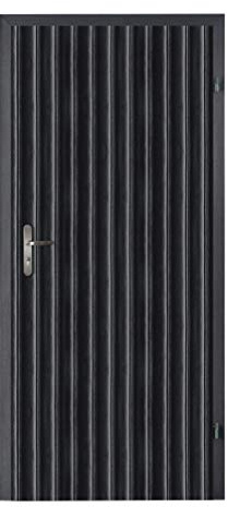 TapeOn Imbottitura moderna per porte fai da te, set premium | rivestimento porta | riparazione per porte interne | isolamento acustico | strisce larghe T3 | colore: nero | 105 x 210 cm | adatto per