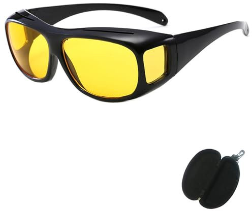 Infrarot-Durchdringungsbrille, Dotmalls Nightglo Brille, Scheinwerferbrille für Autofahrer, Nachtsichtbrille Blendschutzbrille für Autofahrer, Polarisierte Brille (1pcs)