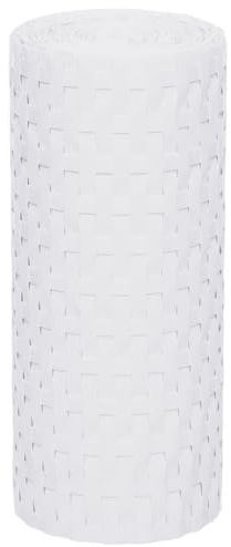 vidaXL Balkon-Sichtschutze 10 STK. Weiß 255x19 cm Poly Rattan