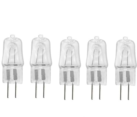 UGEFKMQ 5Pc Bombillas Halógenas G4 220V 50W Lámpara Halógena G4 Bombilla De Cápsula Transparente 2 Pines Blanco Cálido 20W