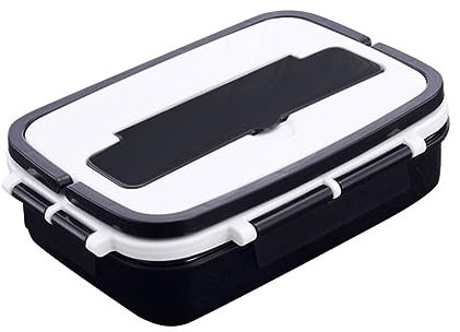 TOPBATHY Wiederverwendbare Lunchbox Mit Edelstahlgriff Doppellagig Auslaufsicher Für Studenten Und Erwachsene
