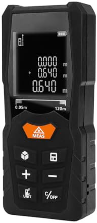 NEO TOOLS Misuratore di distanza laser, livella digitale | telemetro laser ad alta precisione, 80 m | commutazione ft/m/in | superficie, volume, continuo, misurazione singola, Pitagora