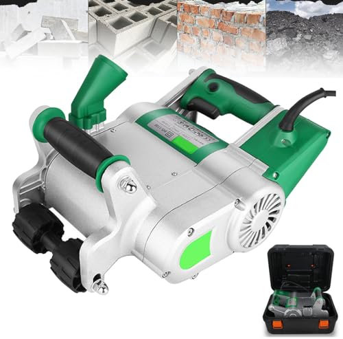 ZHJOPP 1100W Wall Line Cutter, Wall Slotting Machine, Electric Handheld Floor Wall Groove Cutting Machine Brick Wall Chaser Metalworking for Wall Slotting Machine (35mm)