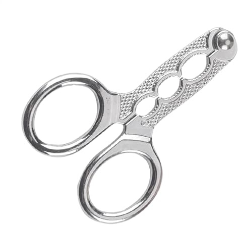 ETUCYNG Schiaccianoci a forbice in lega di zinco, 3 pezzi, schiaccianoci, pistacchi, noci sheller cracker, 3 fori di dimensioni per spaccare pistacchi, semi di girasole, semi di e noci di