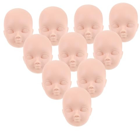iplusmile 10Stücke Puppenköpfe für Makeup Hochwertige Puppenkopf Requisiten aus Langlebigem Material für DIY Kunsthandwerk Puppenhausdekoration und Kreative Fotografie