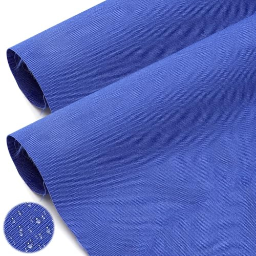Tutamaz Wasserdichter Outdoor Stoff Meterware 160 cm Breit, 600D Polyester Canvas, 220 g/m², UV-beständiger Polsterstoff & Markisenstoff, Wasserabweisend für Gartenmöbel, Zelt, Tasche, Navyblau