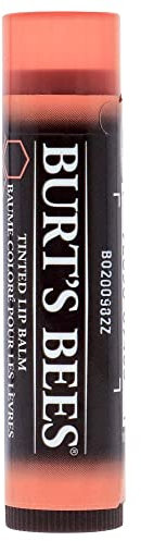 Burt's Bees 100% Natural Moisturising Tinted Lip Balm, Zinnia with Shea Butter and Botanical Waxes, 4.25g