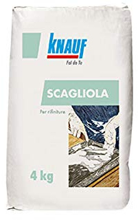 KNAUF Scagliola In Polvere A Base Di Gesso Di Elevata Purezza, Per Uso Interno 4 Kg