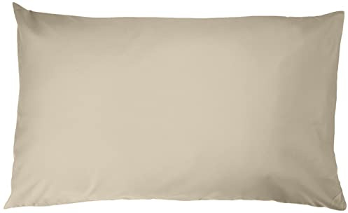 Amazon Basics Mikrofaser Kissenbezug, 50 x 80 cm, 2er-Pack, Beige