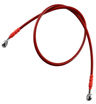AHL 110cm Colorato Motocicletta freno idraulico o frizione rafforzato linea dell'olio tubo flessibile per moto ATV Dirt Pit Bike etc (Rosso)