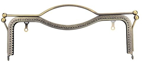Metallram för Handväska, Järn Plånboksram med Kedja, DIY Väsktillbehör, 30 x 12 cm