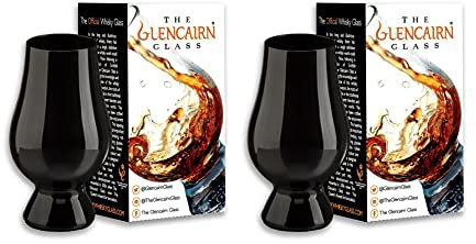 Glencairn Black Whisky Glass in Gift Carton, Set of 2