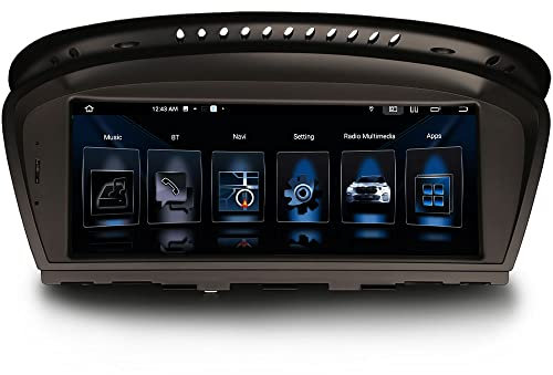 Erisin 8.8 Zoll 8-Kern 4GB+64GB Android 12 Autoradio Bluetooth GPS Navi für BMW 3er E90 E91 E92 E93 5er E60 E61 E63 E64 mit CCC Unterstützt Wireless CarPlay Android Auto WiFi 4G DAB+ iDrive DSP