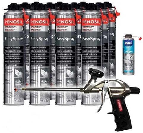 Mousse pulvérisable Penosil 12 pots + 1 nettoyant + 1 pistolet