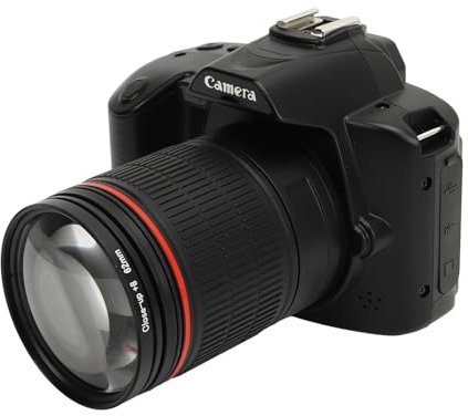 4K Videokamera Camcorder, Vlogging Kamera mit 16 fachem Digitalzoom, 64 MP WLAN Webcam mit 3 Zoll IPS Farbdisplay, Mikrofon, Fülllicht, 62 mm Makroobjektiv