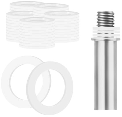 Fitschenringe aus Kunststoff Zimmertüren Unterlegscheiben Türscharnier Ø10mm X 15mm Nylon Montageringe Ohne Abriebspuren für Zimmertüren(1mm 50PCS & 2mm 50PCS)