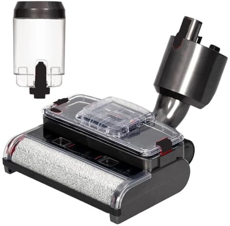 Lipski Cabezal de fregona eléctrica, Compatible con aspiradora Dyson V7V8V10V11V15, Cepillo eléctrico, fregona, Tanque de Agua, Accesorios Secos y húmedos