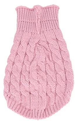 Angoily Haustierpullover Für Hunde Gestrickte Kleidung Haustierbedarf Für Welpen Hautrosa Modisches Schlanke Design Für Outdoor-aktivitäten Einfach Anzuziehen Und Bequem Für Besondere Anlä