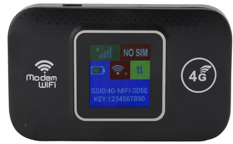Tragbarer Mobiler WLAN-Hotspot für Unterwegs, 4G-LTE-Router mit 300 Mbit/s, Hohe Geschwindigkeit, Kabellose Internet-Router-Geräte mit SIM-Kartensteckplatz, Bis zu 10 Benutzer