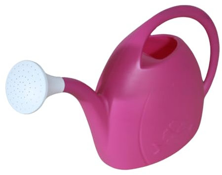 KEROPPA Regadera 3,5 L, Riego con Difusor, para Hogar o Jardines Pequeños, Material Reciclable, Resistente, Ligera, Rosa