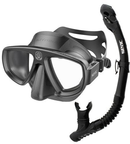 SEAC Set Bis Extreme Dry, Silicone Set for Diving and Snorkeling with Mask and Snorkel with Dry Top System and Purge Valve