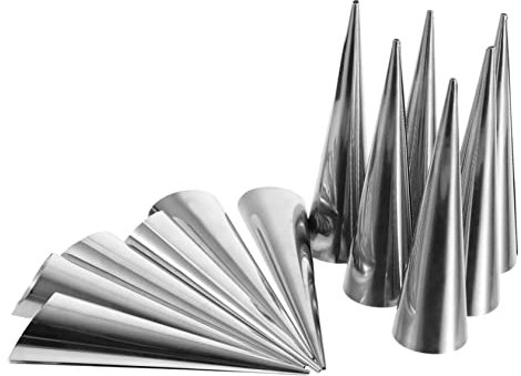 Cabilock 12piezas Molde Para Croissants Acero Inoxidable Unidades Hornear Pan Herramientas De Panadería