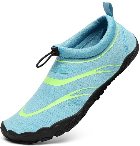 Mishansha Aquaschuhe Herren Badeschuhe Damen Sommer Wasserschuhe Seeblau 38