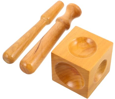 SHINEOFI Bloque Para Hacer Joyas De Madera Kit Completo Herramientas De Punzón Abovedado