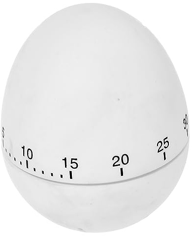 Luxshiny Silicone Egg Kitchen Timer Mechanical Countdown Timer for Cooking for Kitchen Use for Teens Cute Design