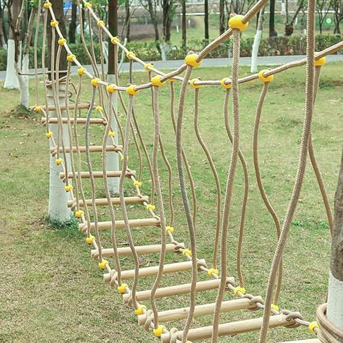 Kindergarten sports equipment Chil-dren's balance beam Outdoor climbing toys Sensory training equipment Solid wood amusement facilities (size: 10m)