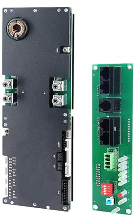 JKBMS Onduleur BMS 8S-16S 24V-48V 150A – V19 Stockage d'énergie domestique BMS avec UART pour nouvel affichage, balance active 1 A, Bluetooth intégré, RS485 & CAN, pour système solaire (JK-PB1A16S15P)