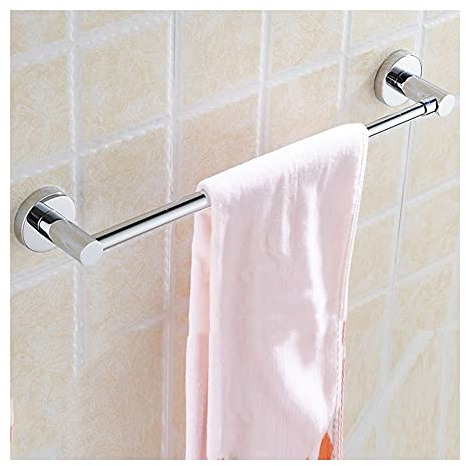Bathroom Shelves Towel Rail Rack Double Stainless Steel Towel Rack Hanging Holder Wall Mounted Telescopic Bathroom Towel Holder Adjustable Length Towel Bar,Single-50cm