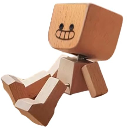 Figurines de tableau de bord | Figurine en bois faite à la main pour décoration de voiture – Statue pour console, scooters, berlines, pickups, camions, trajets en voiture, anniversaire
