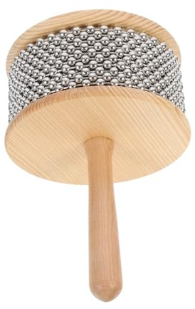 Kisangel Giocattolo Percussione Manico in Legno Per Ragazzo Ragazza Ragazza Cabasa in Metallo Strumento Giocattolo Musicale Creativo Cognitivo