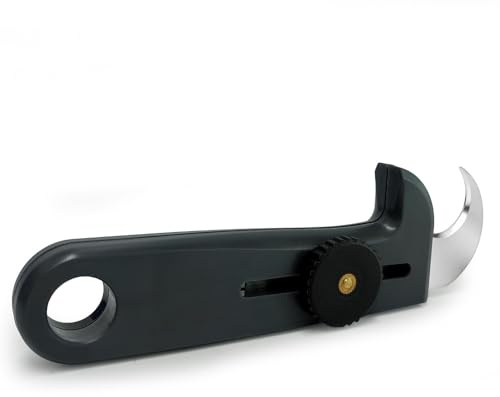 Profi Fugenmesser mit Hartmetallklinge – Fugenreiniger zum Entfernen von Fugenmörtel & Kleber – Ideal für Nivelliersystem-Laschen & Fliesenfugen – Verstellbare Schnitttiefe