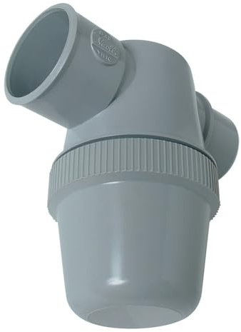 Siphon de parcours PVC gris horizontal - Mâle / femelle - Ø 32 mm - Nicoll | Siphon de parcours PVC gris horizontal - Mâle / femelle - Diamètre 32 mm - Nicoll