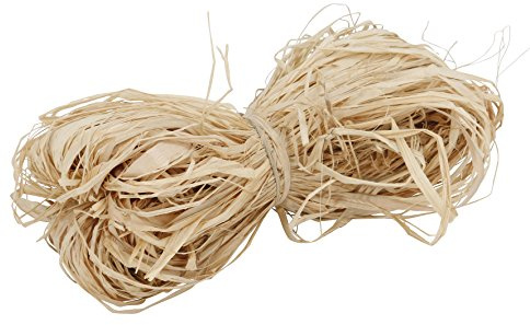 GREENGERS - Ficelles de jardinage, Raffia Naturel 50 brins, Raphia jardin 50 brins, 50g de ficelle naturelle - Idéal pour lier, nouer, attacher - Adapté pour structurer des plantes grimpantes