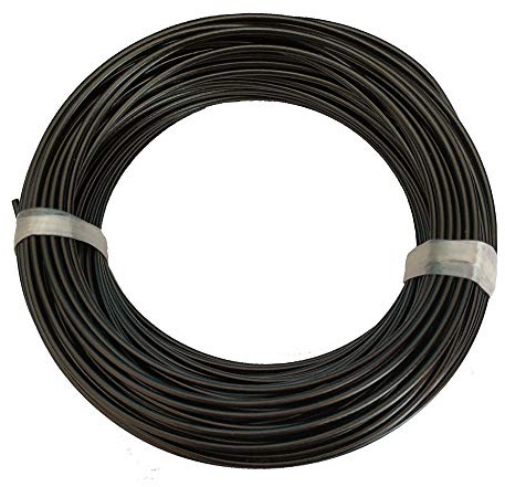 FOLUXING 150Ft Wire Rope Cable, Outdoor Light Guide Wire, 304 Stainless Steel, Vinyl Coated for Hanging String Lights, Globe Lights and Lanterns