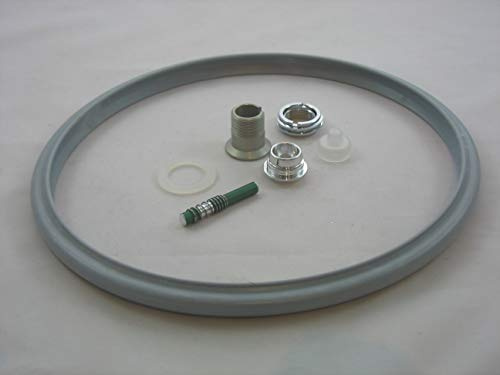 Reparaturset für Schnellkochtopf Silit 22cm Sicomatic S + SN + SL Set1 8-TLG. Dichtungsring, Druckanzeiger, Verschraubung, Ventil etc.