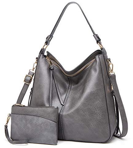 Lifetooler Sac à Main Femme Bandoulière Ensemble 2 Pièces PU Cuir Sac Cabas Fourre Tout élégant Design pour Travail,Voyage,Shopping
